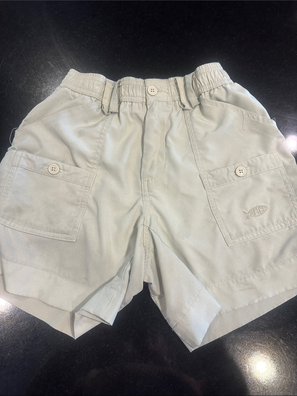 AFTCO Light Gray Kids Cargo Shorts